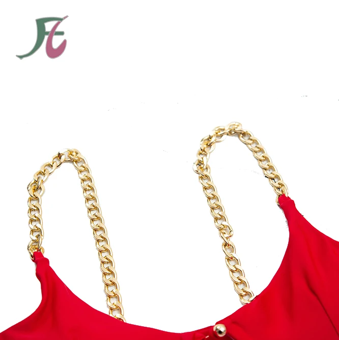 

Simply Chain Bikini Connectors Rhinestone Chain Strap Bikini, Can be silver/gold/rose gold