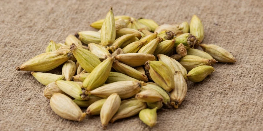 Italian gelato with cardamom flavor