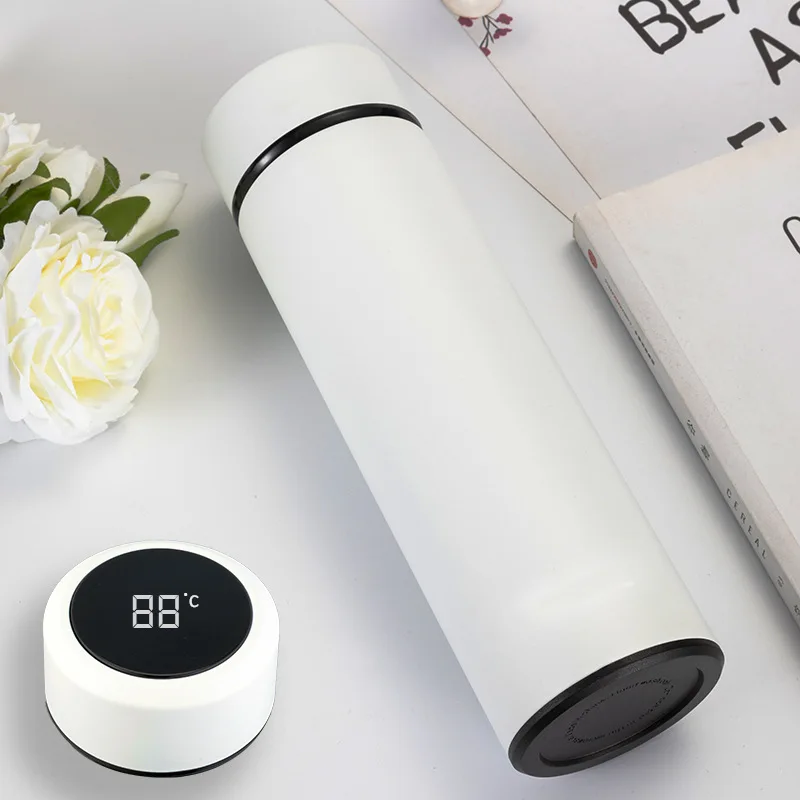 

Mikenda Custom Logo Water Bottle Stainless Steel New Products Smart Insulated Water Bottle, As pictures