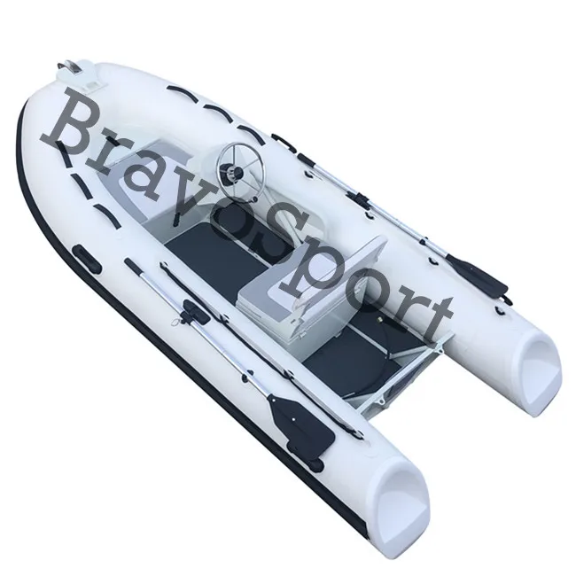 

center console design open front cabin aluminum rib 360 boat for sale, 4 layers pvc cold seam