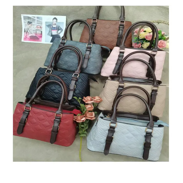 

4.68 Dollar Model A8-011 PU Leather Good Quality Softy handbags ladies with different colours, Mix