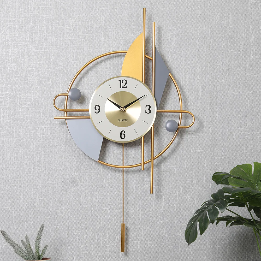 

2021 new luxury vintage modern wall clock home decor 3D Wall Clocks