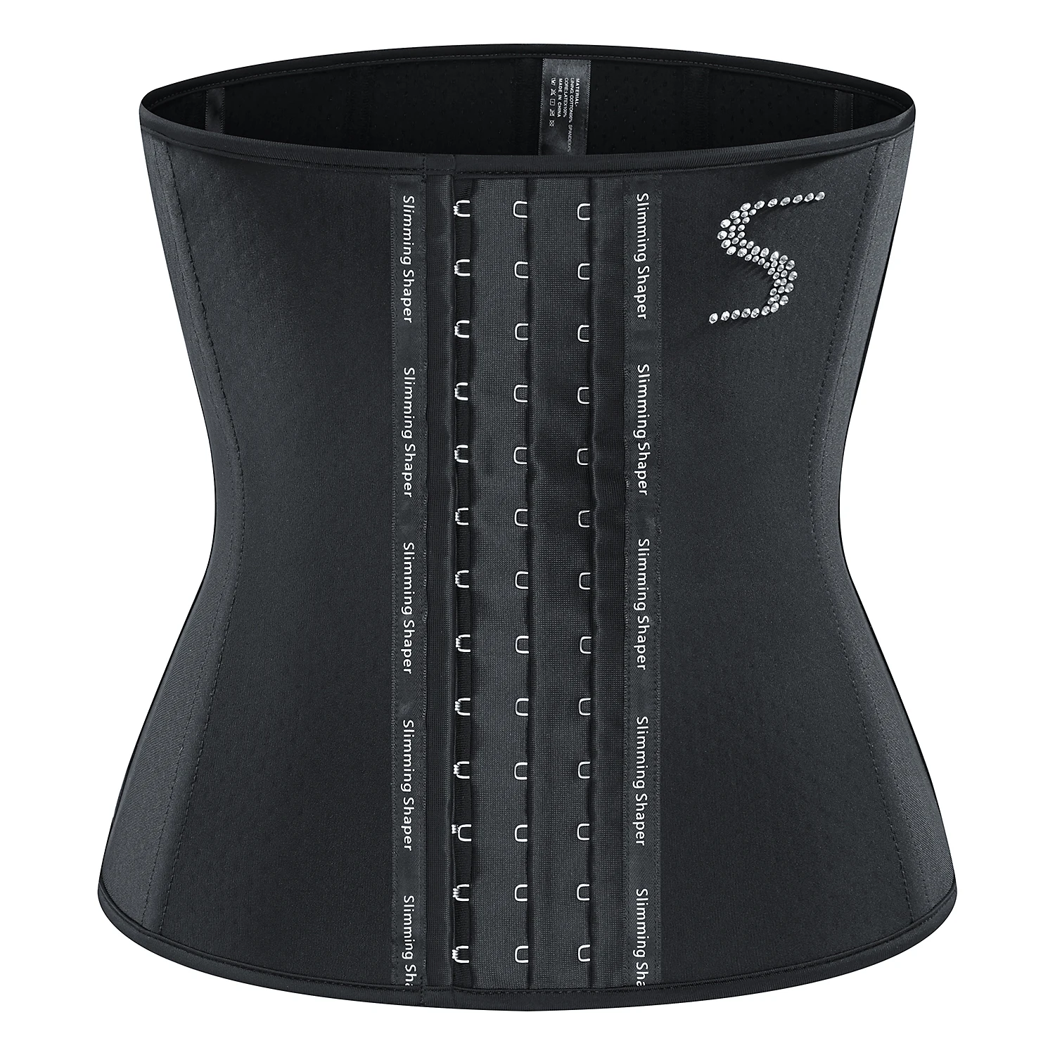 

Austrian diamond S shape breathable slim shaper waist cincher fajas 3 hook Body Shaper