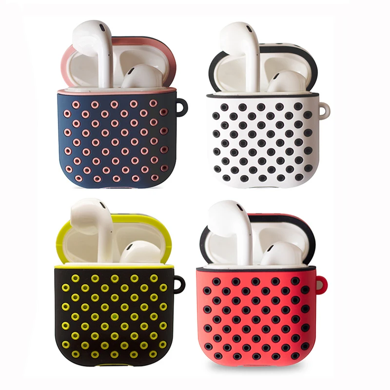 

Wholesale New Silicone Wireless Earphone Storage Carring Case For Apple Airpods Earpod, Black, red, yellow, gray, pink, blue