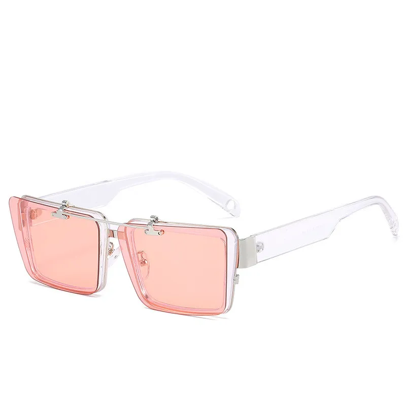 

Wholesale Pink Shades Rectangle Ladies China Sunglasses Custom Logo