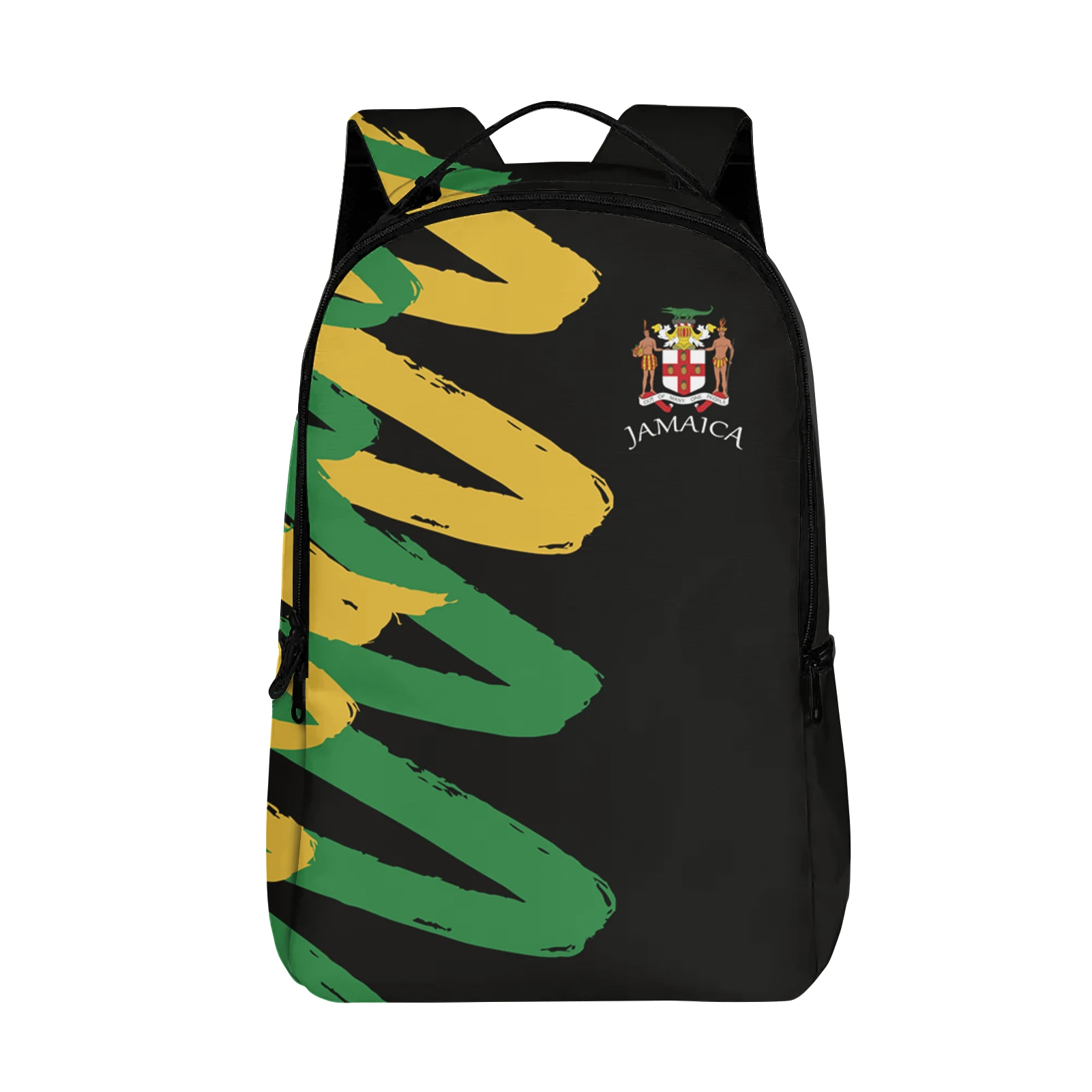 

Jamcai Jamaican Map Bag Large Canvas Backpack Waterproof Multi Compartment Bags Wholesale GYM Backpack Bag Canvas Customize LOGO