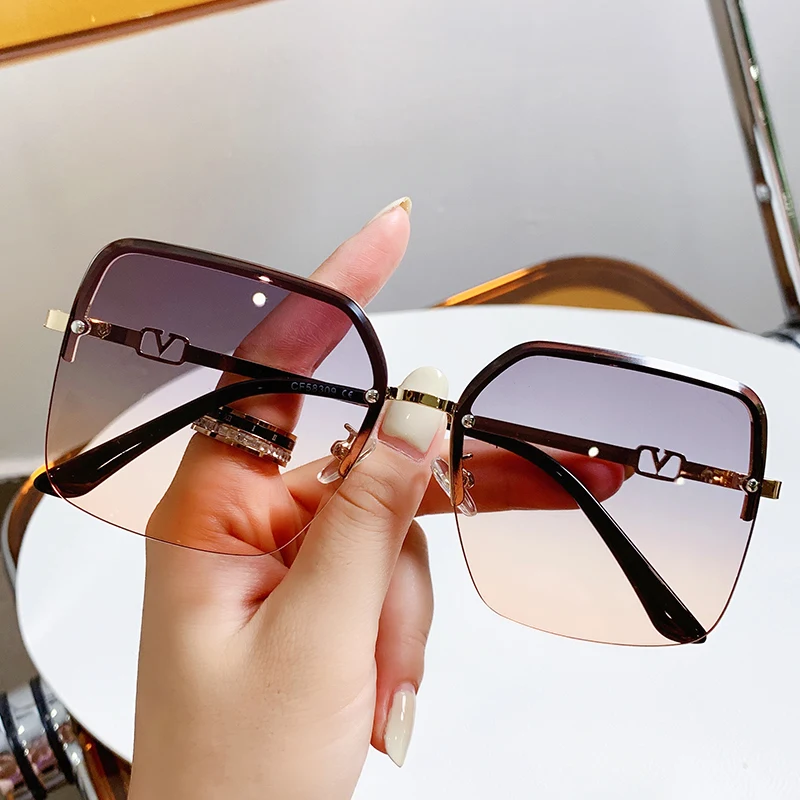

VASHAP 58309 square frame sunglasses 2021new UV400 plastic vintage women men brand sun glasses gradient branded stock shades, Mix color