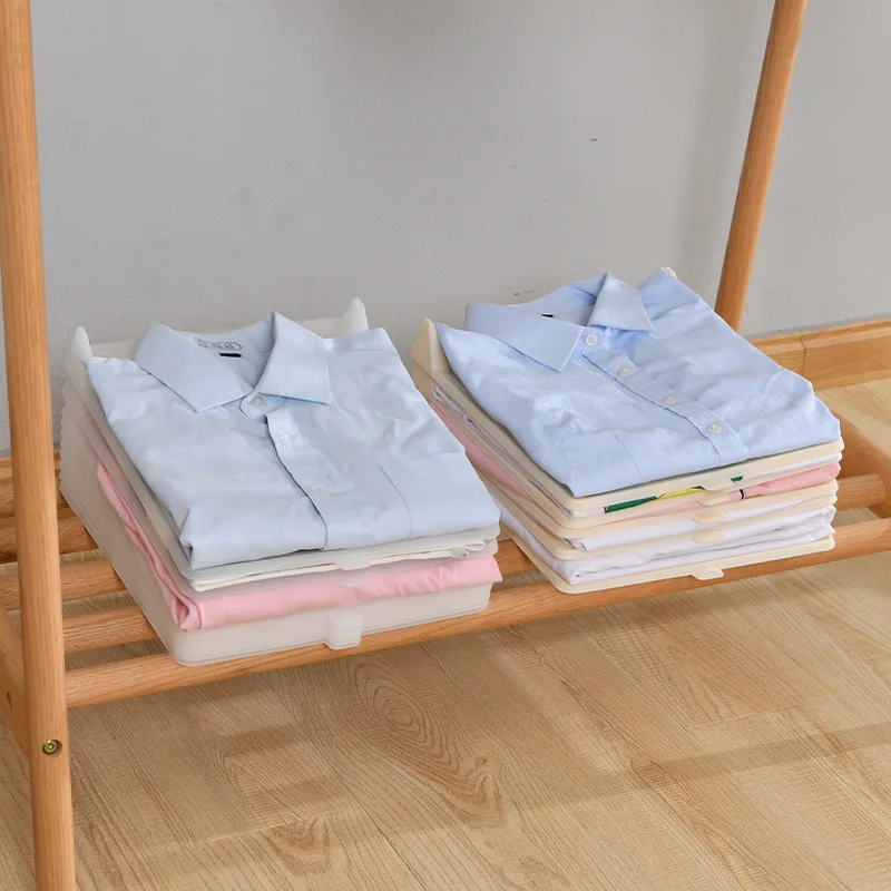 
space saving wardrobe clothing storage folding board, Creative plastic folding board 