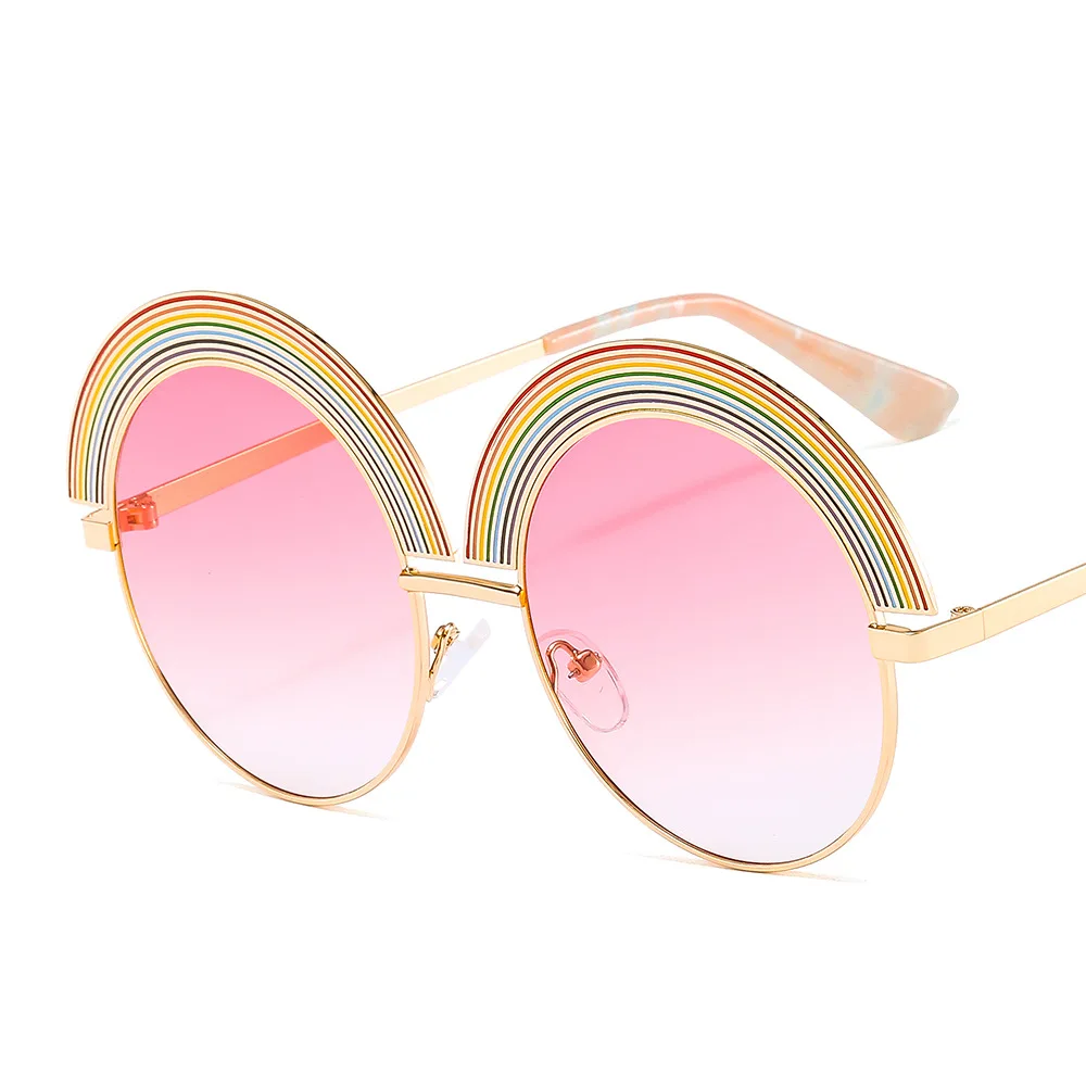 

Womens Trendy Wholesale Ladies Custom Shades Women Designer Round Sunglasses