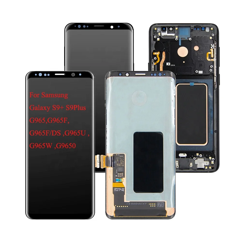 

G965 For Samsung Galaxy S9+ S9Plus S9 Plus LCD Display G965F G965F/DS G965U G965W For SAMSUNG Touch Screen Digitizer Assembly, Black