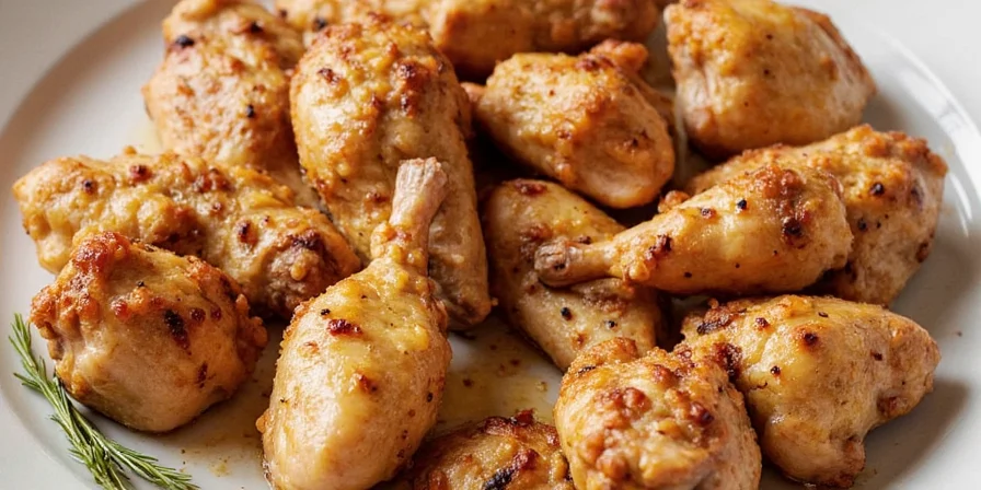 Close-up of grilled buttermilk chicken slices