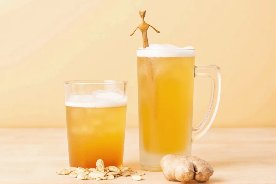 Fresh ginger root being juiced for ginger shot preparation