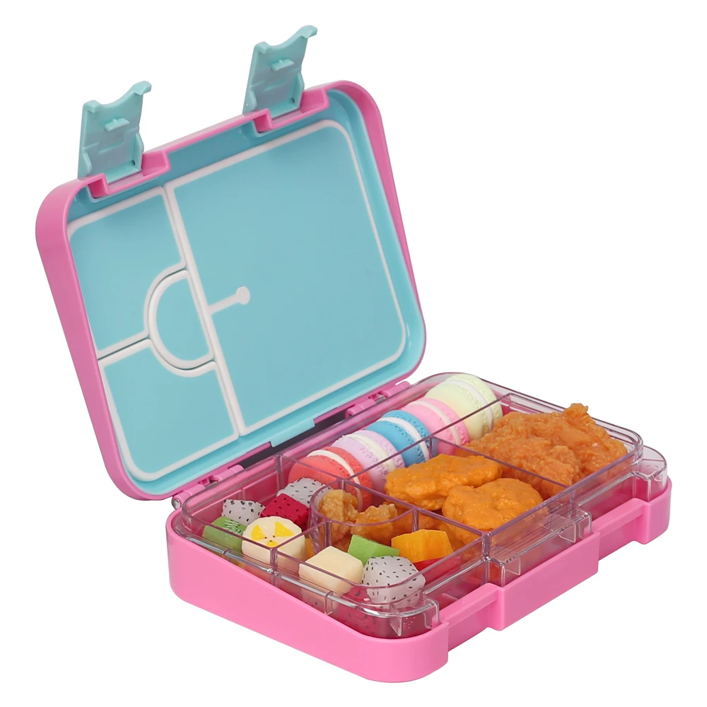 Image of Plastic Lunch Box Food Container Kids Insulated Bento Lunch Boxes for School Outdoor Office