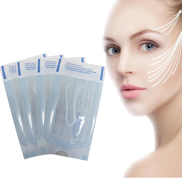 

Absorbable Collagen Based Protein Thread Gold Carved Facial Line Face Lifting Silk Fbroin Line