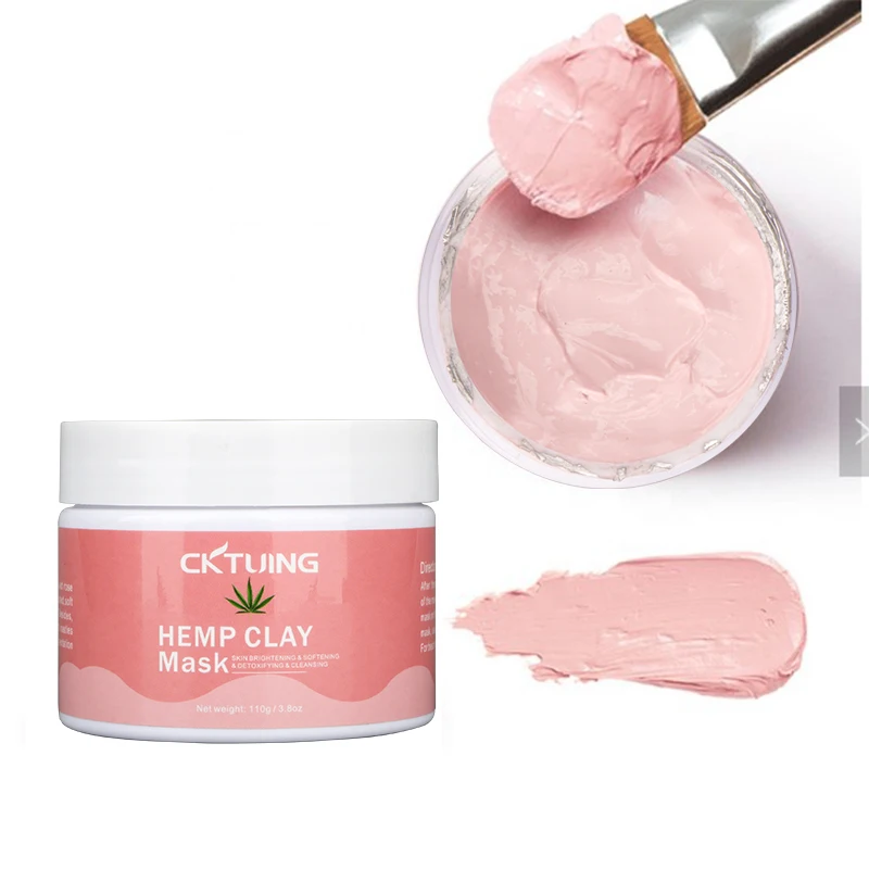 

Wholesale Korean Private Label Pink Moisturizing Exfoliating Pore Cleaning pink clay face beauty mask