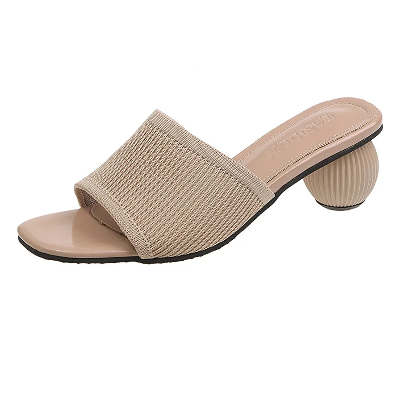 

Leisure Hot Fashion Knitted High Thick Heel Lady Shoes, 5 colors