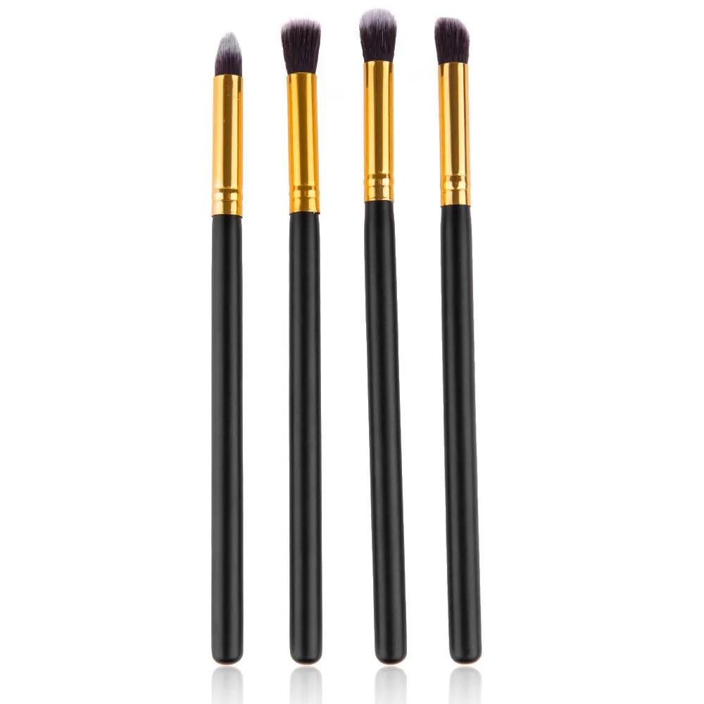 

4pcs/set Professional Eye brushes set eyeshadow Foundation Mascara Blending Pencil brush Makeup brushes tool Cosmetic Black