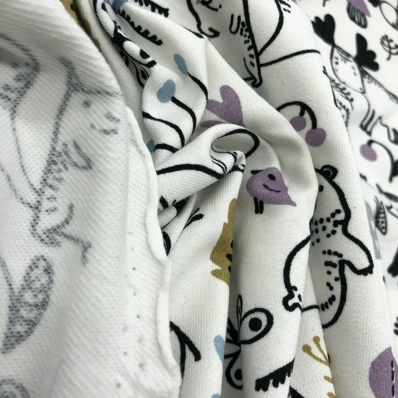
Telas Customer Printing Cotton Spandex Stretch Fabric 