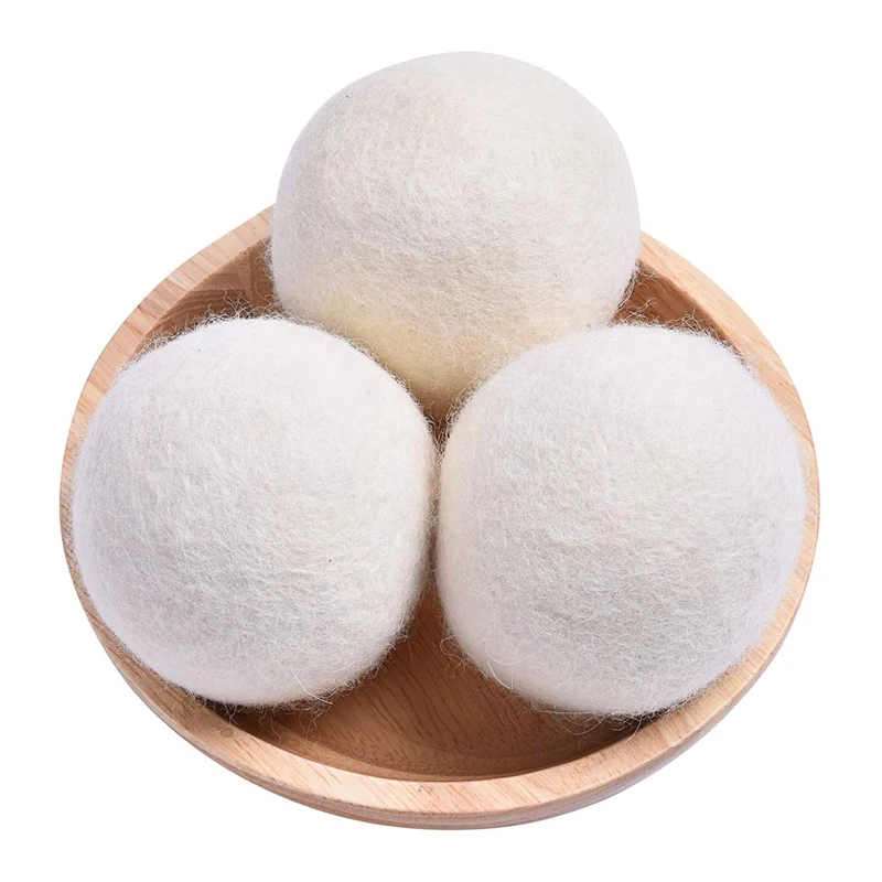 

New Trending Amazon in USA Amazon private label Organic laundry balls and dryer balls 7cm, White