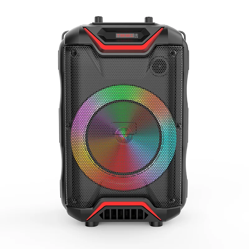 

Outdoor bass bt active stereo Sound Control Magic Color Lamp 2021 New Arrivals Remote Wireless Speaker