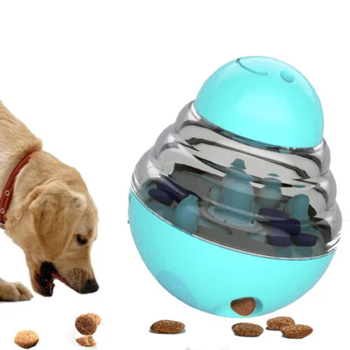 

Interactive Dog Slow Feeder Treat Ball Toy Pet Funny Shaking Leakage Food Container Puppy Slow Food Bowl Feeder Pet Tumbler Toys