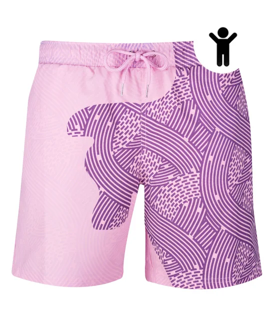 

Boy Swim Trunks Shorts Temperature-Sensitive Color Changing Beach Pants, Customized color