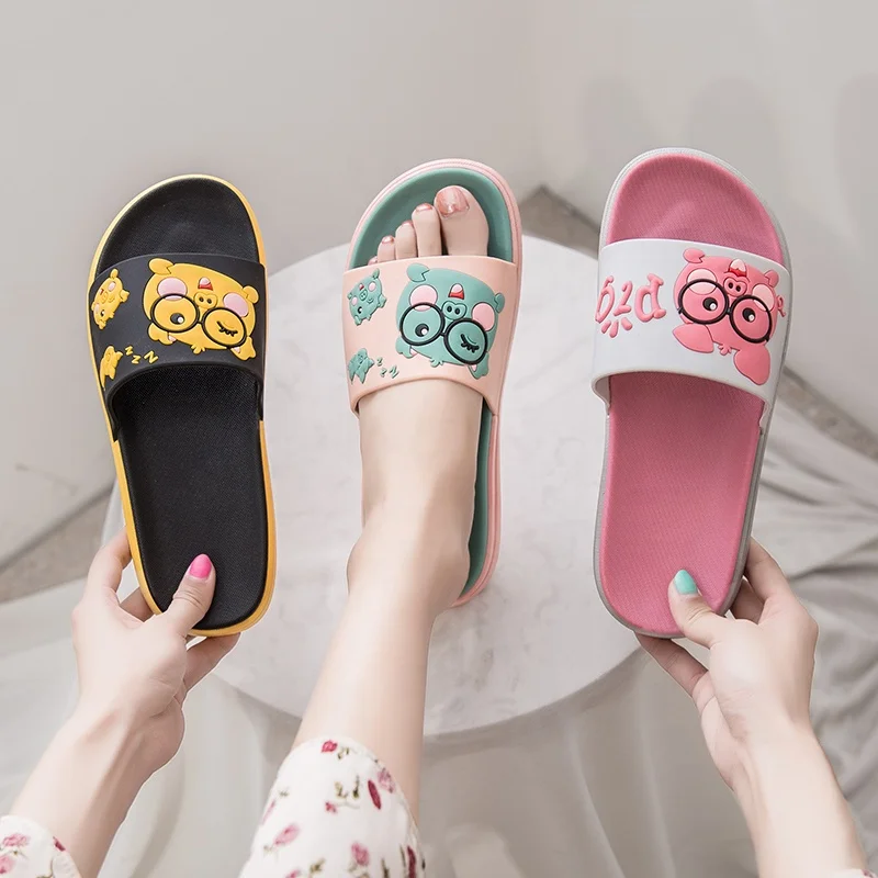 

2021 New Summer Cartoon Pig women slippers indoor and outdoor slippers for young