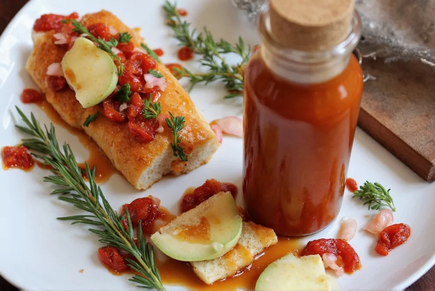 Arbol chili sauce bottles