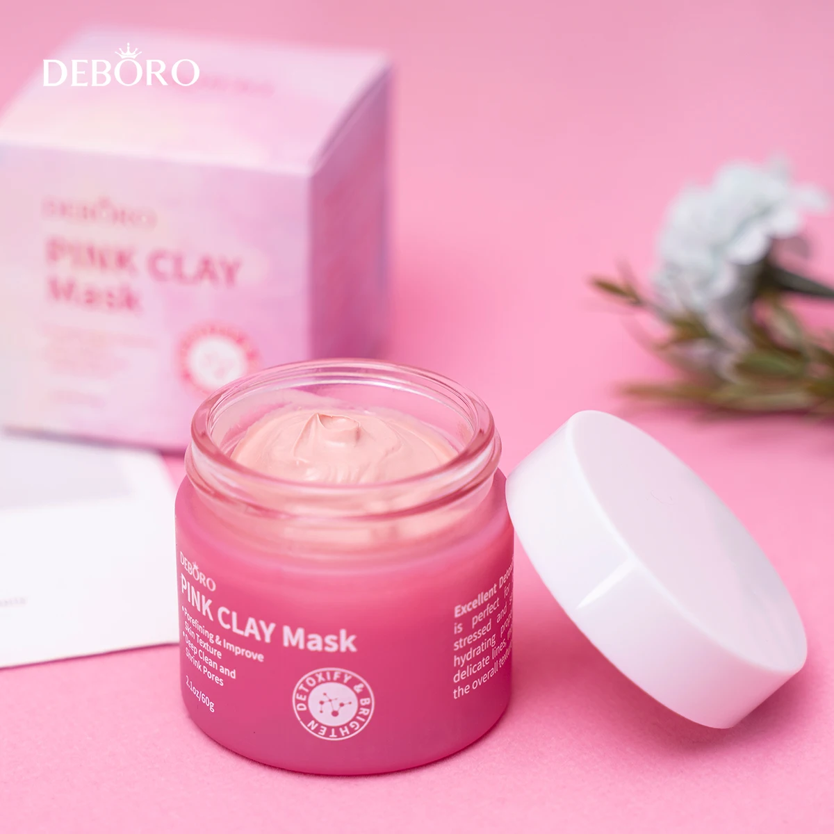 

Kaolin Pink Clay Pore-fine Skin Care Pore Minimizer & Cleaner australia pink clay face overnight mask private label