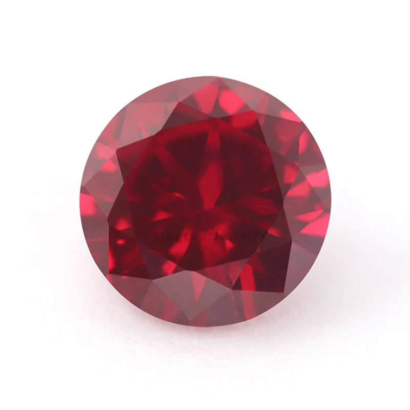 

Wholesale 8# Synthetic Round Shape Corundum Gems Loose Gemstone