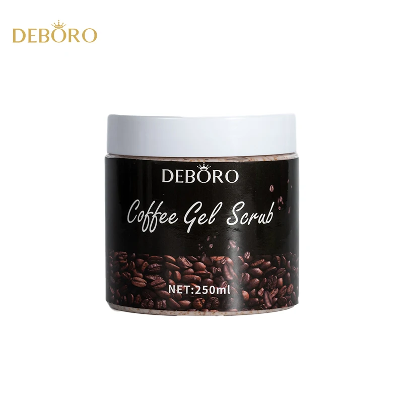 

Custom Private Label 250ML Whitening Exfoliating Coffee Body Scrub, Brown