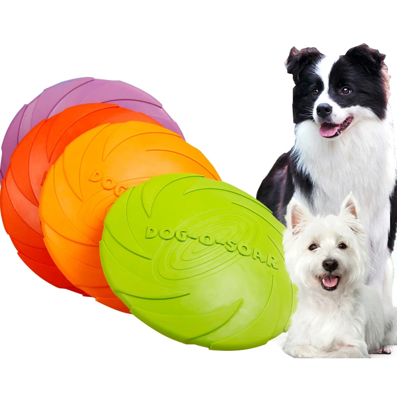 

2021 OutDoor Pet Toys New Large Dog Training Puppy Toy Rubber Flying Disc, Picture