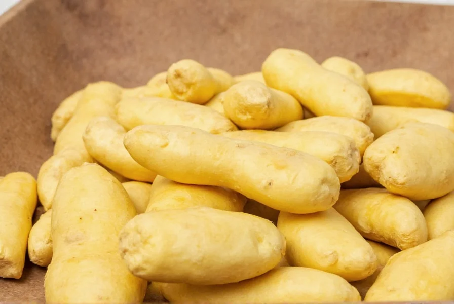 Close-up comparison of man ginger rhizome versus regular ginger showing physical differences