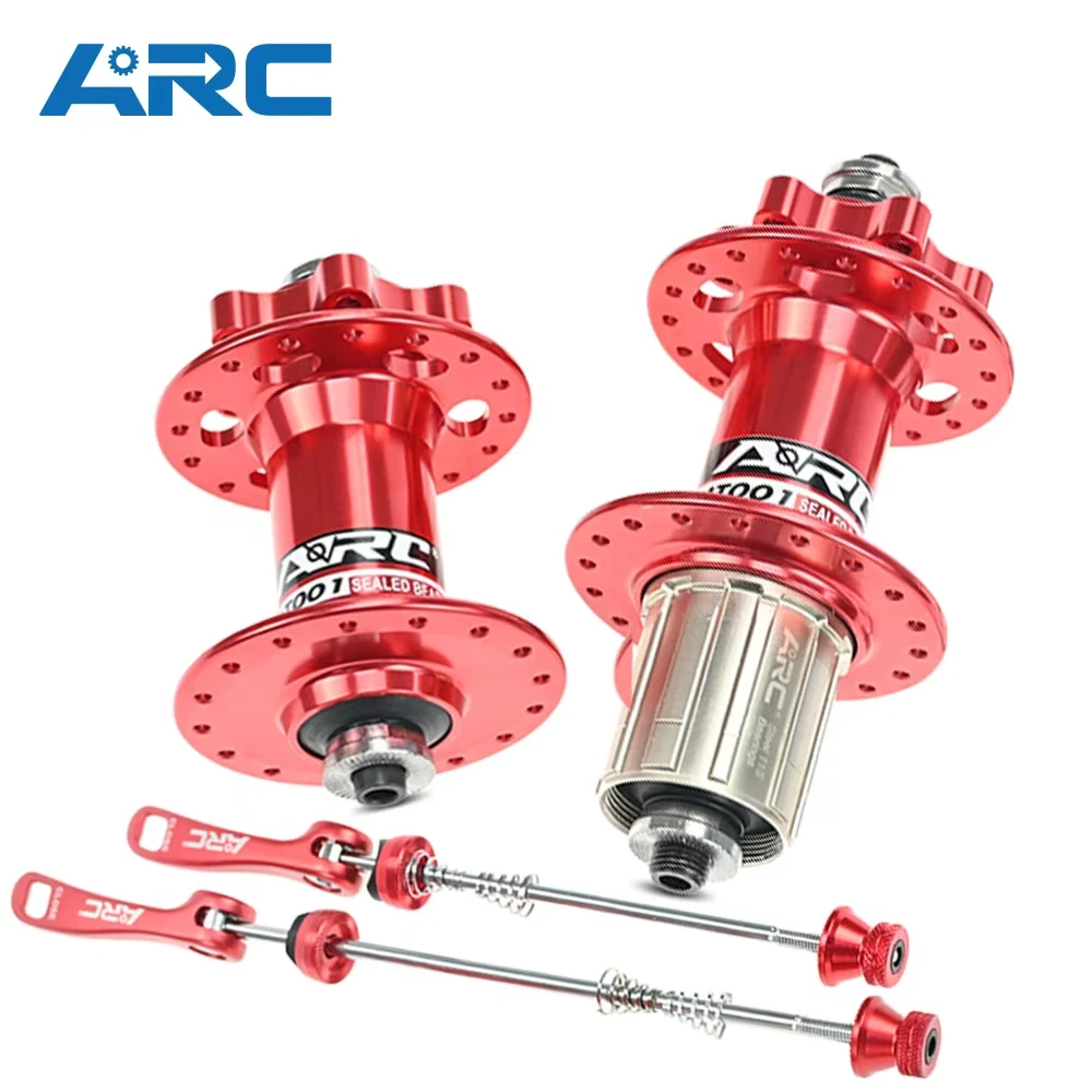 MT-001F/R Bicycle Accessories Hot Sale Aluminum Alloy MTB Hubs J Bend Bicycle Hubs Mountain Disc Brake Bike Hub 32h 36 Holes
