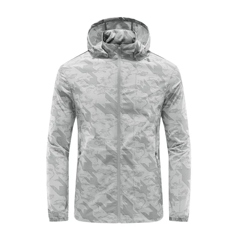 

Summer Thin Men Women Plus Size Sportswear Waterproof Fabric Zipper Hoodie  Windbreaker Biker Jacket, Custom