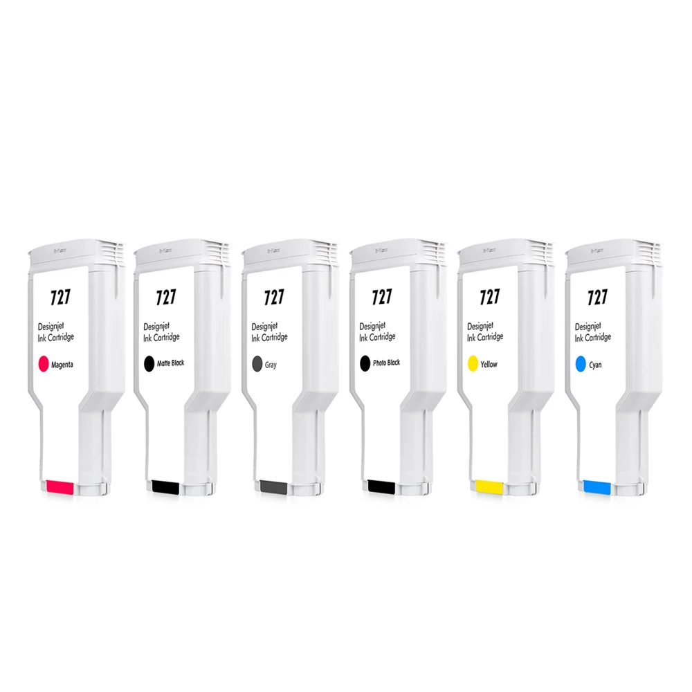 OCBESTJET Best Price 727 Remanufactured Original Ink Cartridges 300ml for HP T920 T1500 T2500 T930 T1530 T2530 Printer