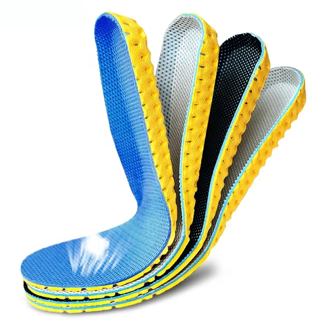 

2021 new sport foot pads wholesale oem soft breathable ortholite memory foam Insoles for shoes, Customized