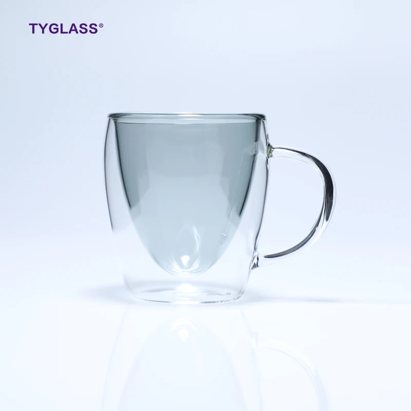 

Low Price handmade dessert cup glass borosilicate heat resistant custom glass cup