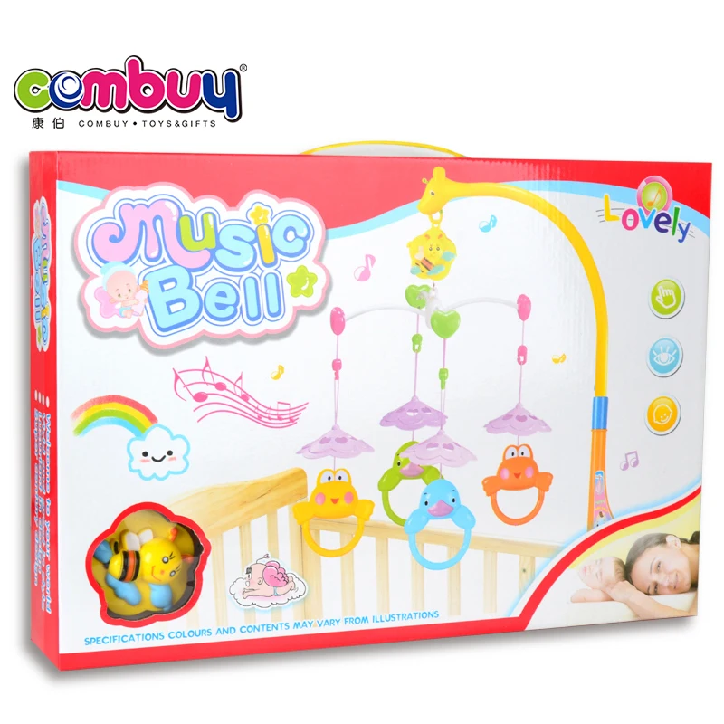 
Wind up game baby musical hanging cartoon animal bell toy set 