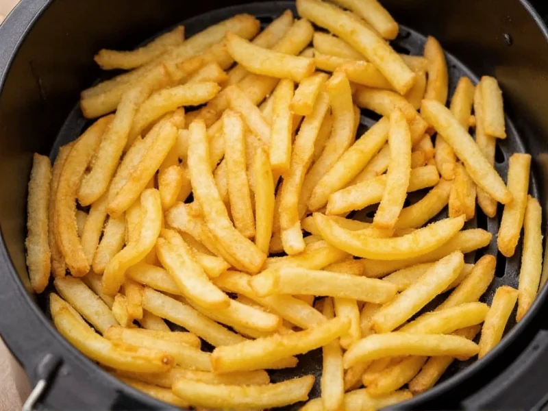 homemade french fries in the air fryer