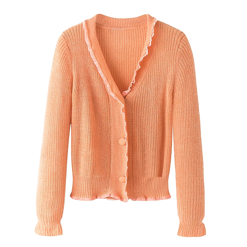 

Gentle Wind Knitted Cardigan Jacket Women New Autumn Age Reduction All-match Slim Slimming Sweater Women, As picture