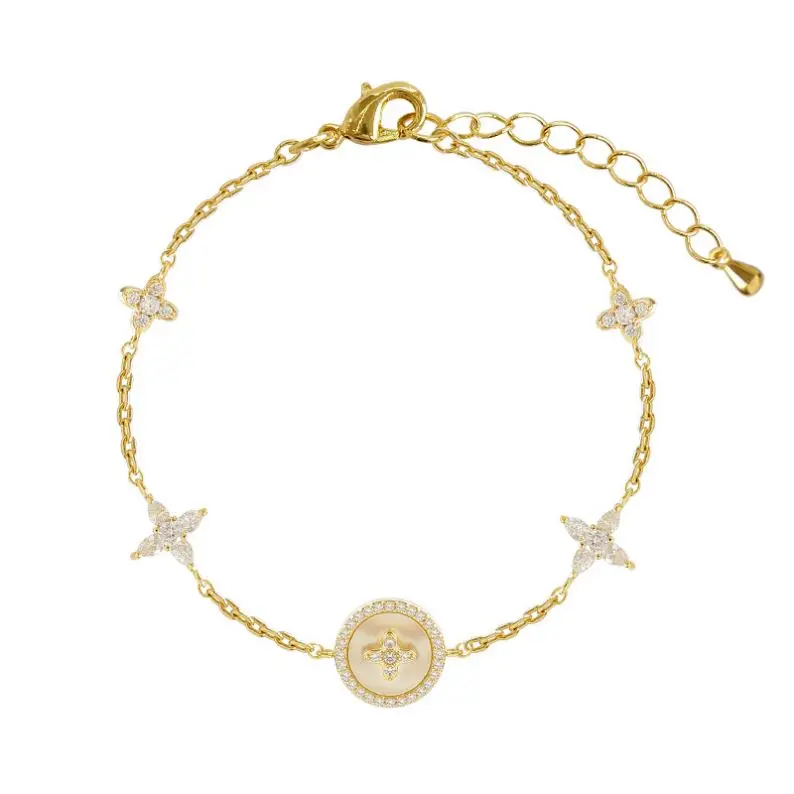 

WJ-10054 Wholesale Luxury Beautiful Engraved Bracelet Latest Design Diamond Bracelets For Women Jewelry, Gold