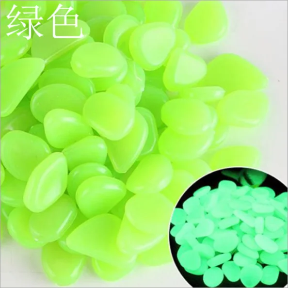 

Amazon Hot Selling Plastic Stones Glow Aquarium Color Stone, Multiple