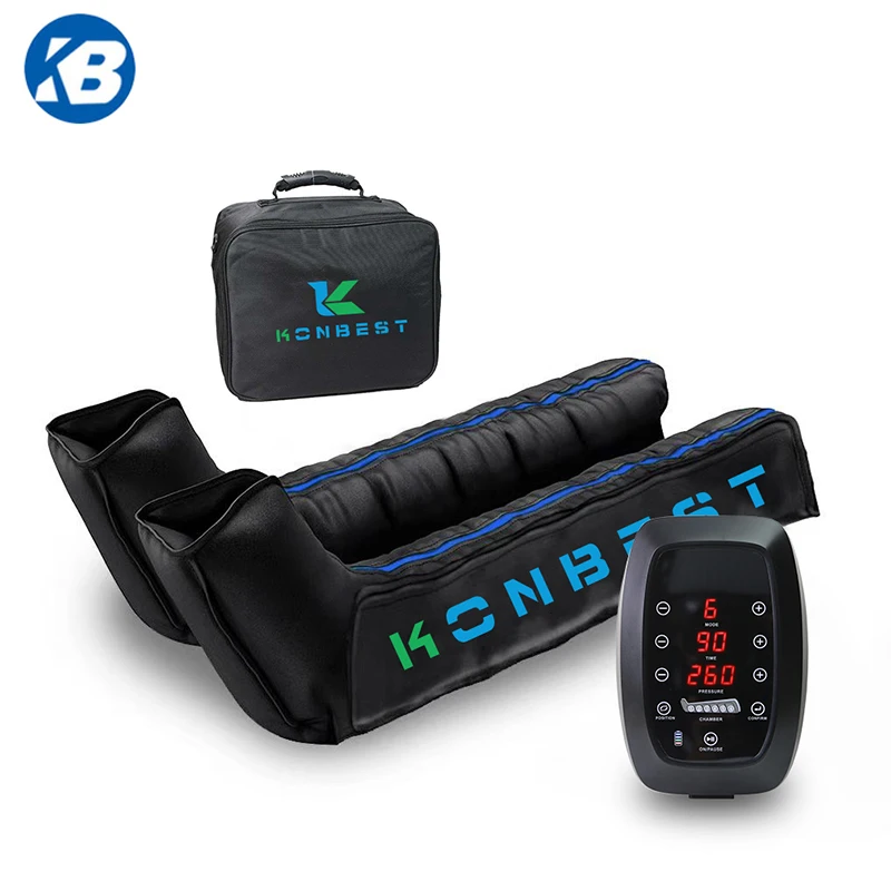 6 chambers with 5200mAh Custom Logo Air Pump Compression Pressure Therapy Recovery Boots Full Leg Massager System Device