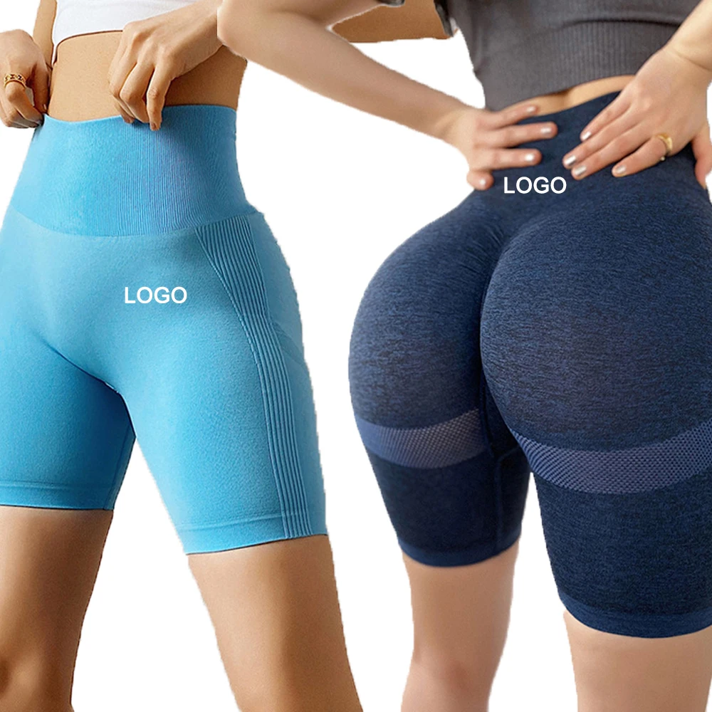 

Seamless Sport Shorts For Women High Waist Compression Workout Running Yoga Shorts Fitness Booty Tummy Control Leggings, Available