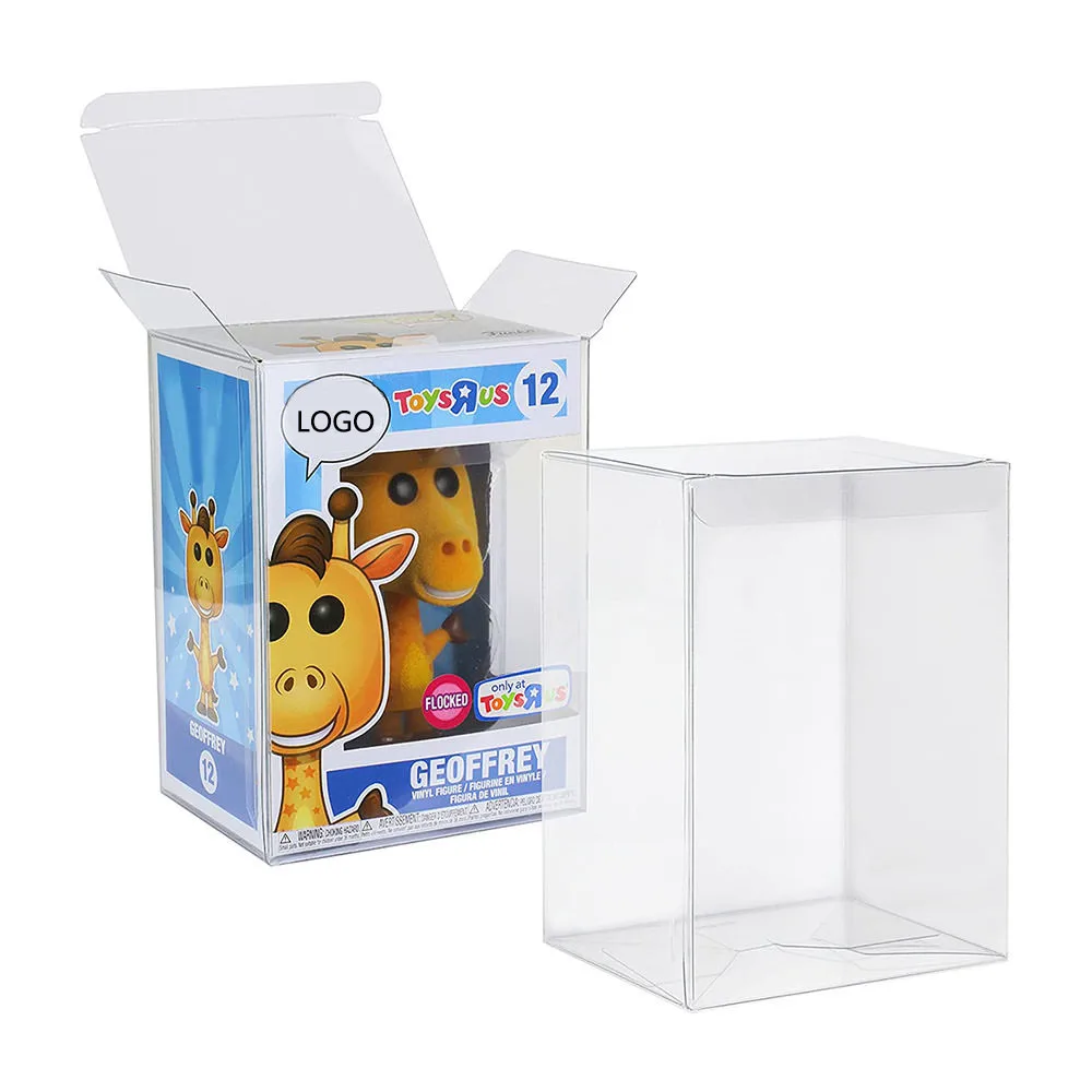 

wholesale pop protectors 0.35mm 4" 6" acetate PVC PET foldable clear vinyl plastic funko box pop protector