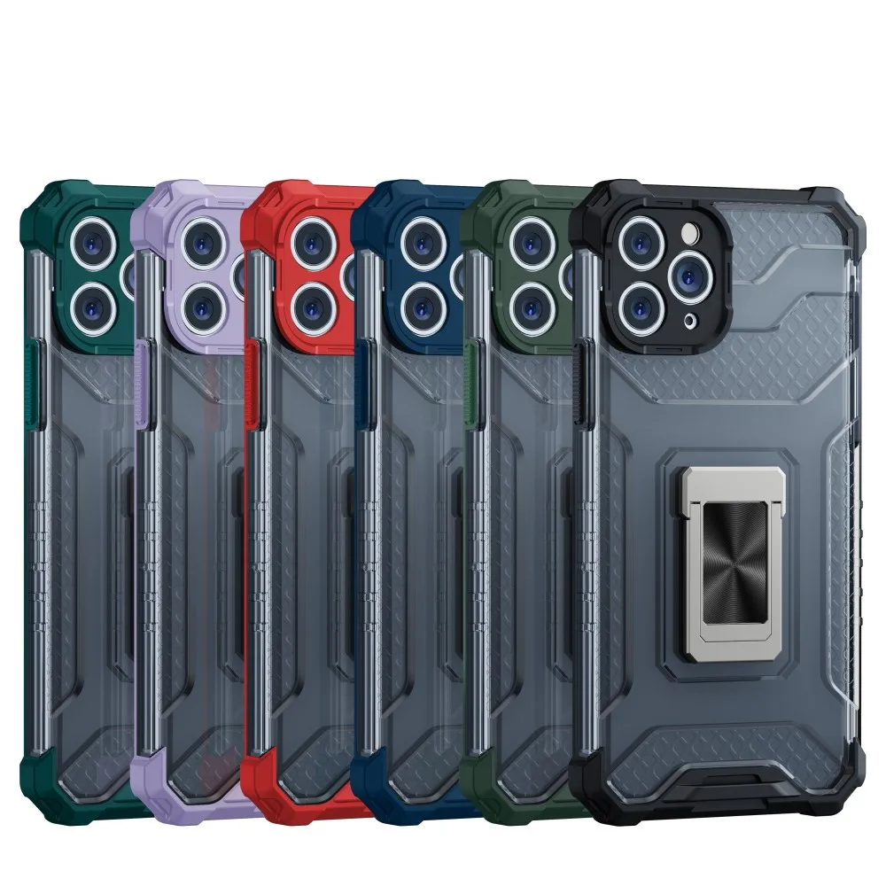

Mobile Accessories Phone Case Magnetic Suction Ring For iphone 11 12 13 pro max Luxury Design Phone Cover case, 6 colors