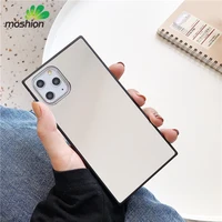 

New glass mirror mobile cover square makeup phone case for iPhone 11 11 pro 11 pro max , for iphone x xs max cases