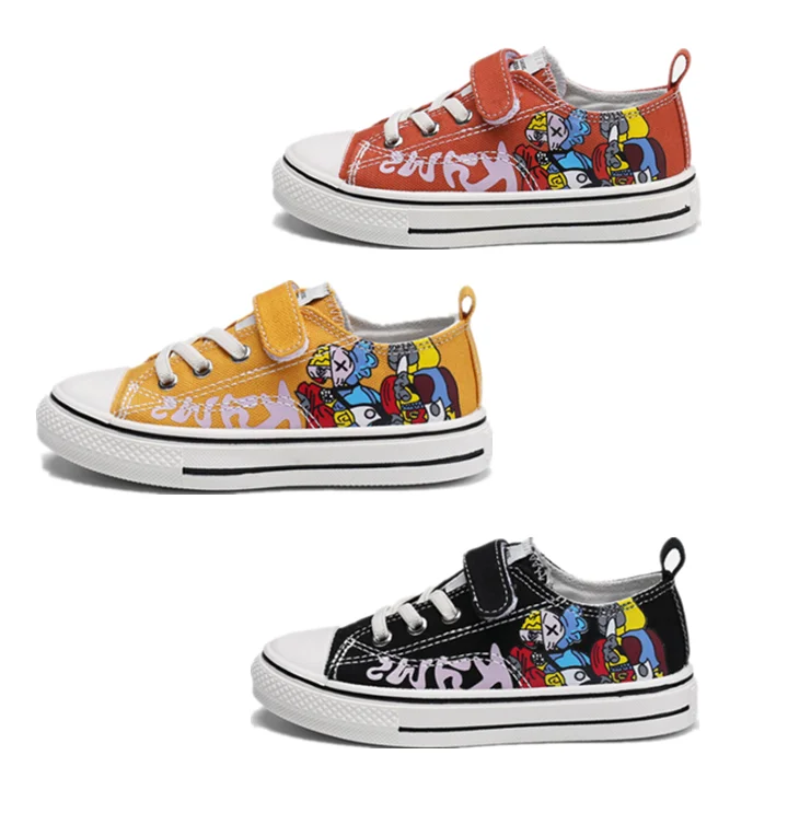 

Hand Painted Drawing Sport Sneakers Slip On Rubber Sole White Casual Flat Girl Canvas OEM Men Women Baby Kids Shoes Children, White ,red, black ,blue