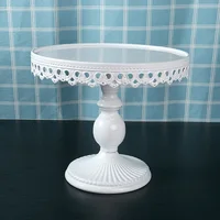 

12" round lace metal wedding cupcake stand iron cake display stand